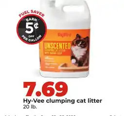 Hy-Vee Hy-Vee clumping cat litter offer