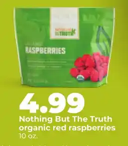 Hy-Vee Nothing But The Truth organic red raspberries offer