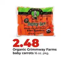 Hy-Vee Organic Grimmway Farms baby carrots offer