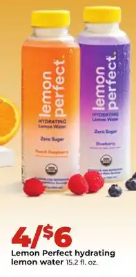 Hy-Vee Lemon Perfect hydrating lemon water offer