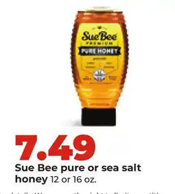 Hy-Vee Sue Bee pure or sea salt honey offer