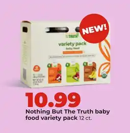 Hy-Vee Nothing But The Truth baby food variety pack offer