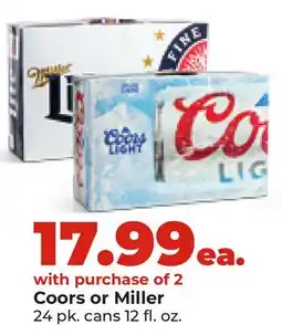 Hy-Vee Coors or Miller offer
