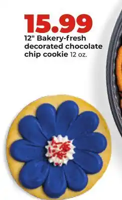 Hy-Vee 12 Bakery-fresh decorated chocolate chip cookie offer