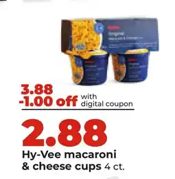 Hy-Vee Hy-Vee macaroni & cheese cups offer