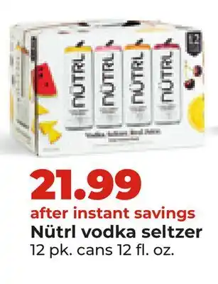 Hy-Vee Nütrl vodka seltzer offer