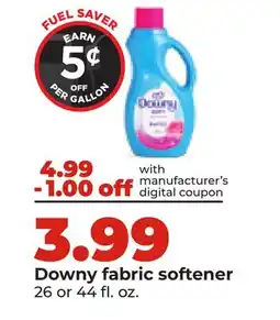Hy-Vee Downy fabric softener offer