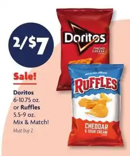 Family Dollar Doritos or Ruffles offer
