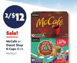 Family Dollar McCafé or Donut Shop K-Cups offer