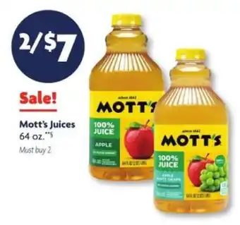 Family Dollar Mott's Juices offer