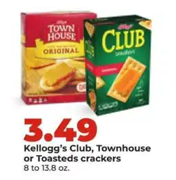 Hy-Vee Kellogg’s Club, Townhouse or Toasteds crackers offer