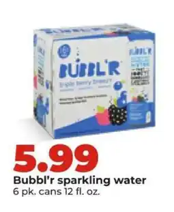 Hy-Vee Bubbl'r sparkling water offer