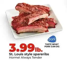 Hy-Vee St. Louis Style Spareribs offer