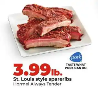 Hy-Vee St. Louis Style Spareribs offer
