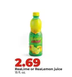 Hy-Vee ReaLime or ReaLemon juice offer