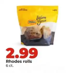 Hy-Vee Rhodes Rolls offer