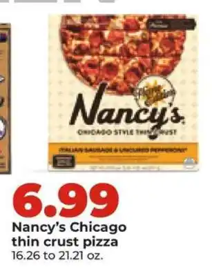 Hy-Vee Nancy’s Chicago thin crust pizza offer