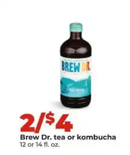 Hy-Vee Brew Dr. tea or kombucha offer