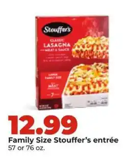 Hy-Vee Family Size Stouffer’s entrée offer