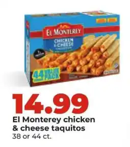 Hy-Vee El Monterey chicken & cheese taquitos offer
