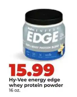 Hy-Vee Hy-Vee energy edge whey protein powder offer