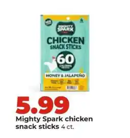 Hy-Vee Mighty Spark Chicken Snack Sticks offer