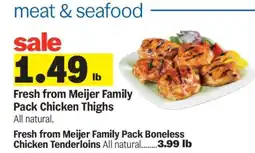Meijer Fresh from Meijer Family Pack Chicken Thighs offer