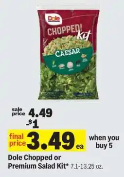 Meijer Dole Chopped or Premium Salad Kit offer