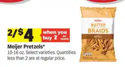 Meijer Meijer Pretzels offer