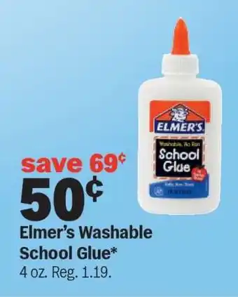 Meijer Elmer’s Washable School Glue offer