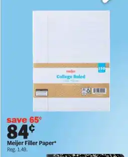 Meijer Meijer Filler Paper offer
