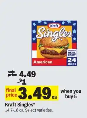 Meijer Kraft Singles offer