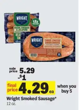 Meijer Wright Smoked Sausage offer