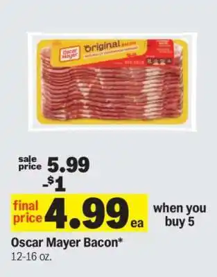 Meijer Oscar Mayer Bacon offer
