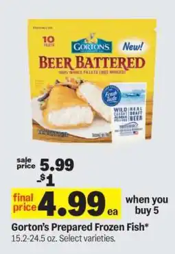 Meijer Gorton's Prepared Frozen Fish offer