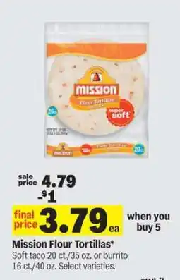 Meijer Mission Flour Tortillas offer