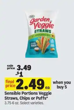 Meijer Sensible Portions Veggie Straws, Chips or Puffs offer