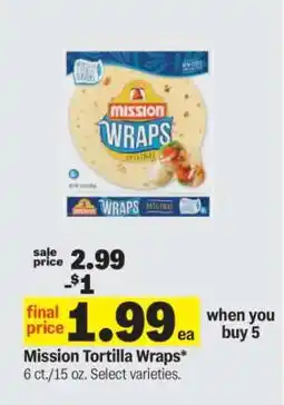 Meijer Mission Tortilla Wraps offer