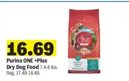 Meijer Purina ONE +Plus Dry Dog Food offer