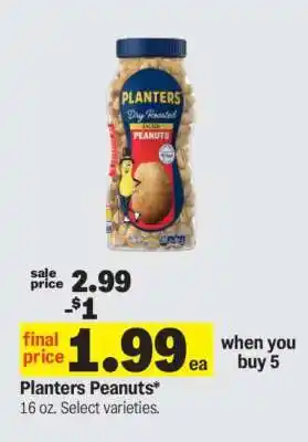 Meijer Planters Peanuts offer