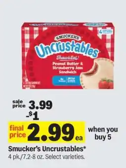 Meijer Smucker's Uncrustables offer