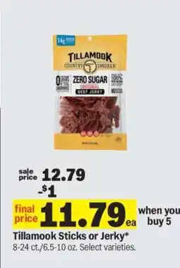 Meijer Tillamook Sticks or Jerky offer