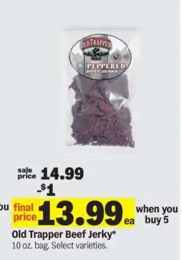 Meijer Old Trapper Beef Jerky offer