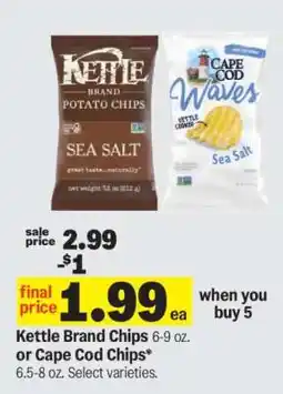 Meijer Kettle Brand Chips or Cape Cod Chips offer
