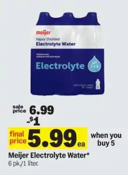 Meijer Meijer Electrolyte Water offer