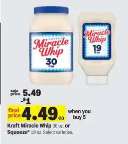 Meijer Kraft Miracle Whip offer