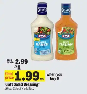 Meijer Kraft Salad Dressing offer