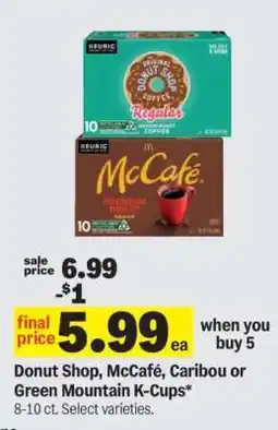 Meijer Donut Shop, McCafé, Caribou or Green Mountain K-Cups offer
