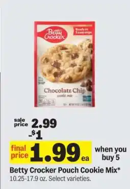 Meijer Betty Crocker Pouch Cookie Mix offer