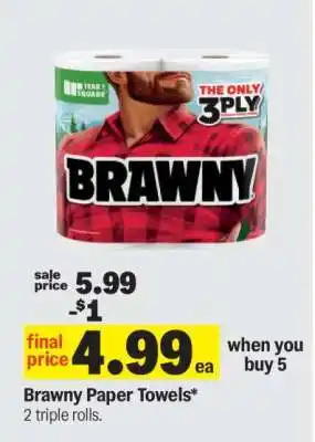 Meijer Brawny Paper Towels offer